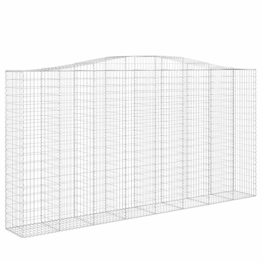 Cesti Gabbioni ad Arco 9 pz 400x50x200/220 cm Ferro Zincato