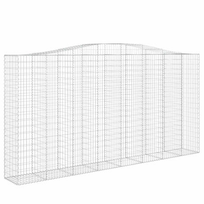 Cesti Gabbioni ad Arco 9 pz 400x50x200/220 cm Ferro Zincato