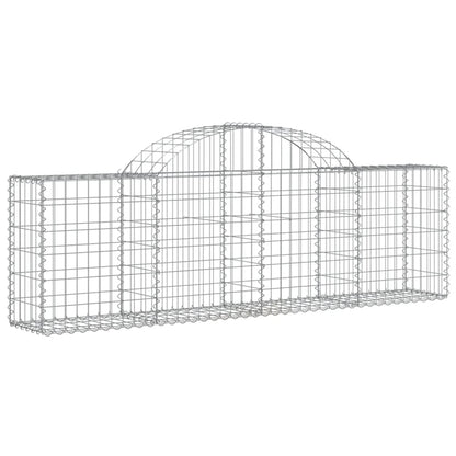 Cesti Gabbioni ad Arco 14 pz 200x30x60/80 cm Ferro Zincato