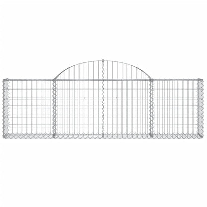 Cesti Gabbioni ad Arco 20 pz 200x30x60/80 cm Ferro Zincato