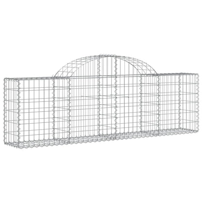 Cesti Gabbioni ad Arco 25 pz 200x30x60/80 cm Ferro Zincato