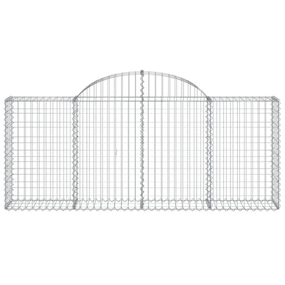 Cesti Gabbioni ad Arco 7 pz 200x30x80/100 cm Ferro Zincato