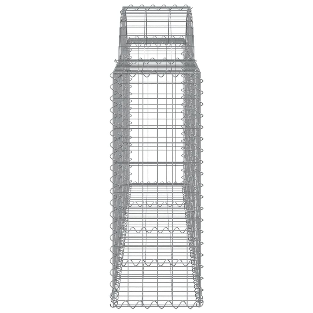 Cesti Gabbioni ad Arco 13 pz 200x30x80/100 cm Ferro Zincato