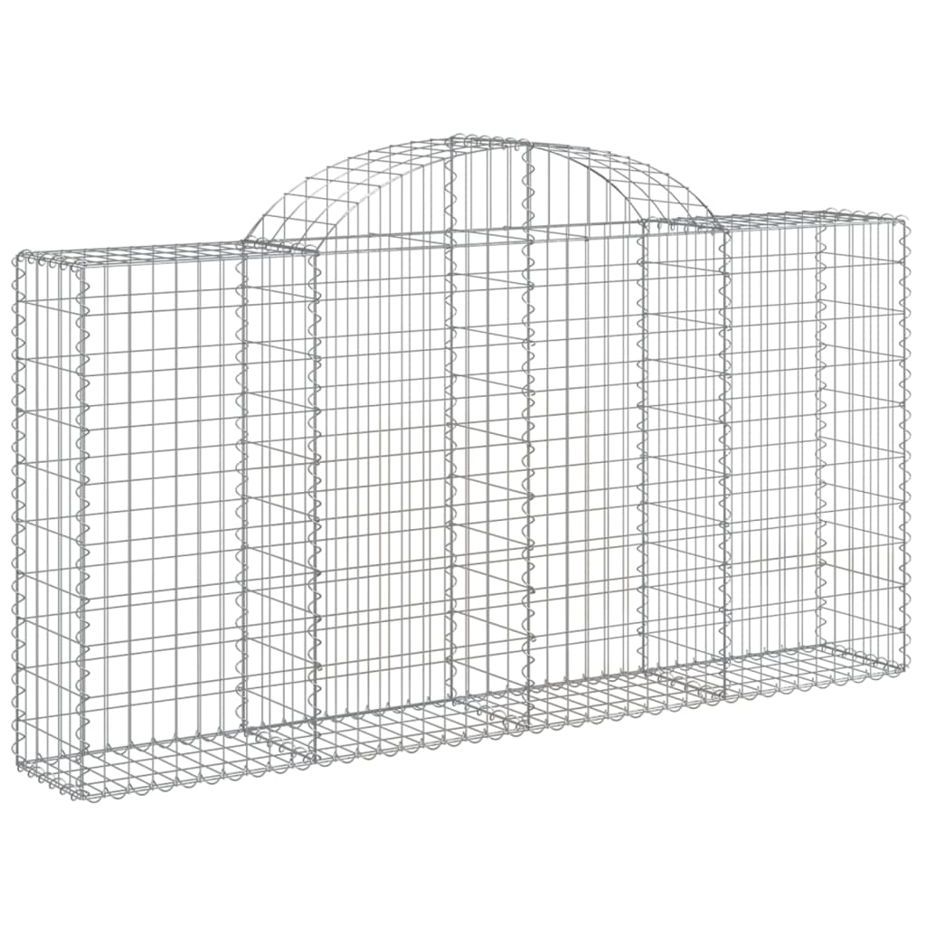 Cesti Gabbioni ad Arco 50 pz 200x30x100/120 cm Ferro Zincato