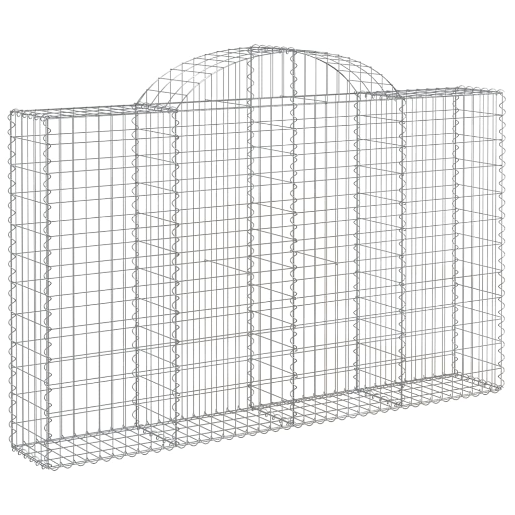 Cesti Gabbioni ad Arco 30 pz 200x30x120/140 cm Ferro Zincato