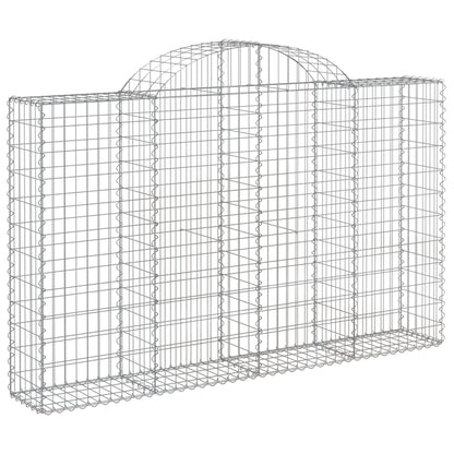 Cesti Gabbioni ad Arco 30 pz 200x30x120/140 cm Ferro Zincato