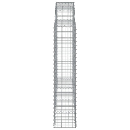 Cesti Gabbioni ad Arco 2 pz 200x30x140/160 cm Ferro Zincato