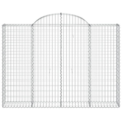 Cesti Gabbioni ad Arco 8 pz 200x30x140/160 cm Ferro Zincato