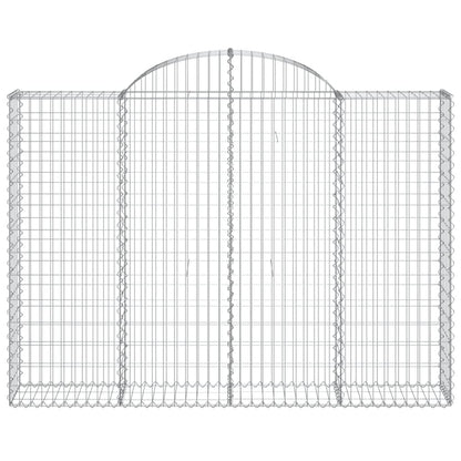 Cesti Gabbioni ad Arco 10 pz 200x30x140/160 cm Ferro Zincato