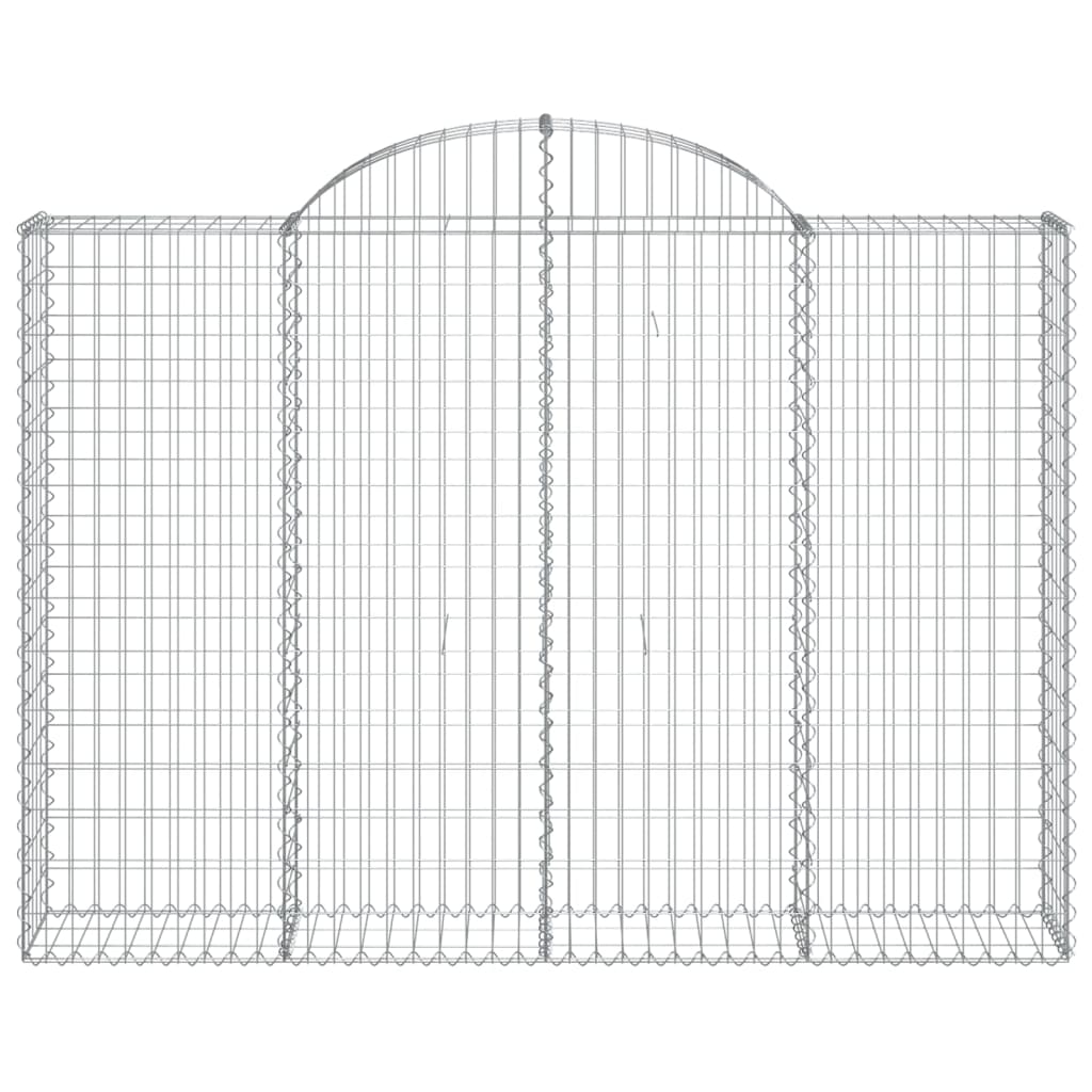 Cesti Gabbioni ad Arco 18 pz 200x30x140/160 cm Ferro Zincato