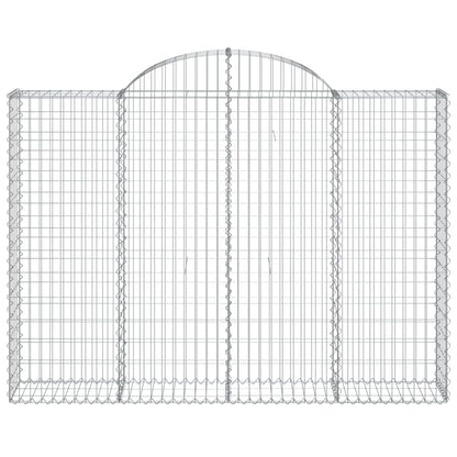 Cesti Gabbioni ad Arco 20 pz 200x30x140/160 cm Ferro Zincato