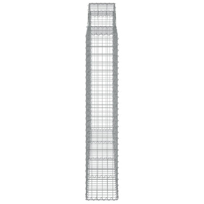 Cesti Gabbioni ad Arco 5 pz 200x30x160/180 cm Ferro Zincato