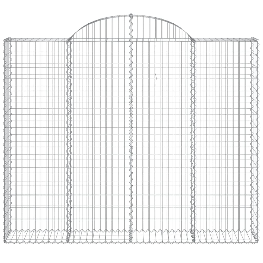 Cesti Gabbioni ad Arco 9 pz 200x30x160/180 cm Ferro Zincato