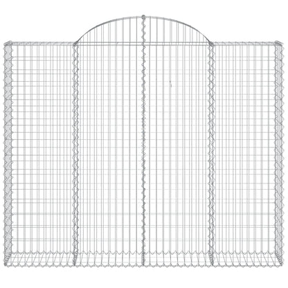 Cesti Gabbioni ad Arco 9 pz 200x30x160/180 cm Ferro Zincato