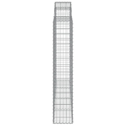 Cesti Gabbioni ad Arco 10 pz 200x30x160/180 cm Ferro Zincato