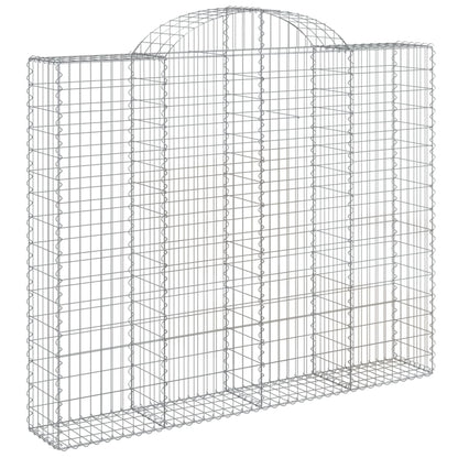 Cesti Gabbioni ad Arco 11 pz 200x30x160/180 cm Ferro Zincato