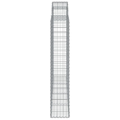 Cesti Gabbioni ad Arco 11 pz 200x30x160/180 cm Ferro Zincato