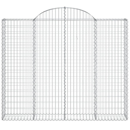 Cesti Gabbioni ad Arco 18 pz 200x30x160/180 cm Ferro Zincato