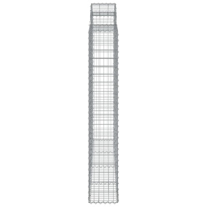 Cesti Gabbioni ad Arco 9 pz 200x30x180/200 cm Ferro Zincato