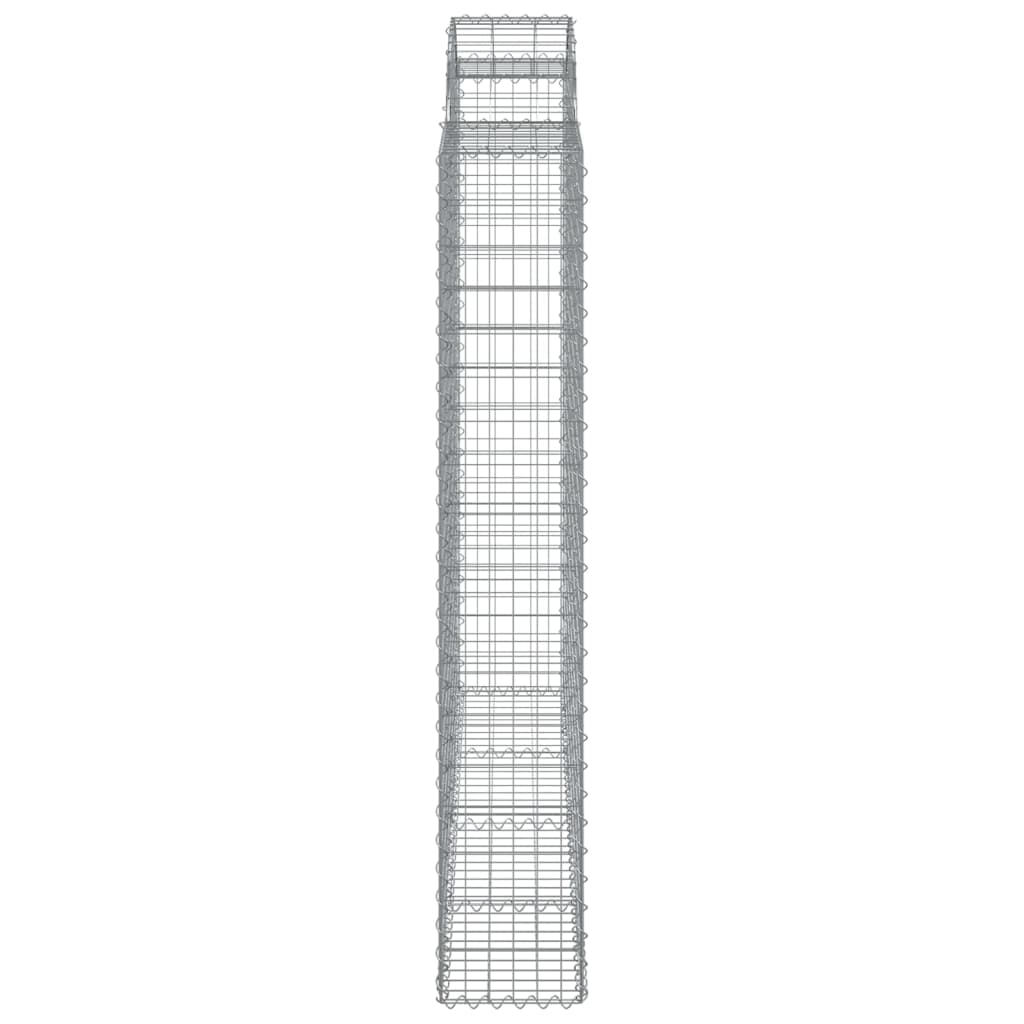Cesti Gabbioni ad Arco 18 pz 200x30x180/200 cm Ferro Zincato