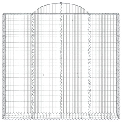 Cesti Gabbioni ad Arco 25 pz 200x30x180/200 cm Ferro Zincato