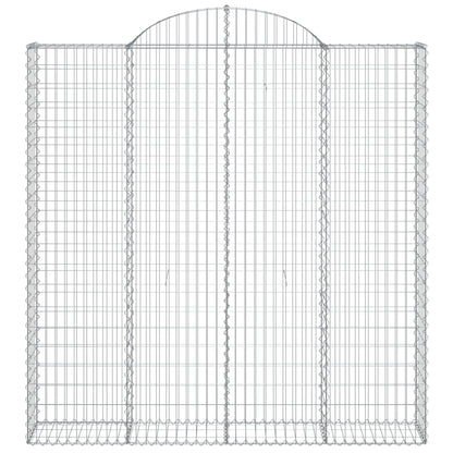 Cesti Gabbioni ad Arco 11 pz 200x30x200/220 cm Ferro Zincato