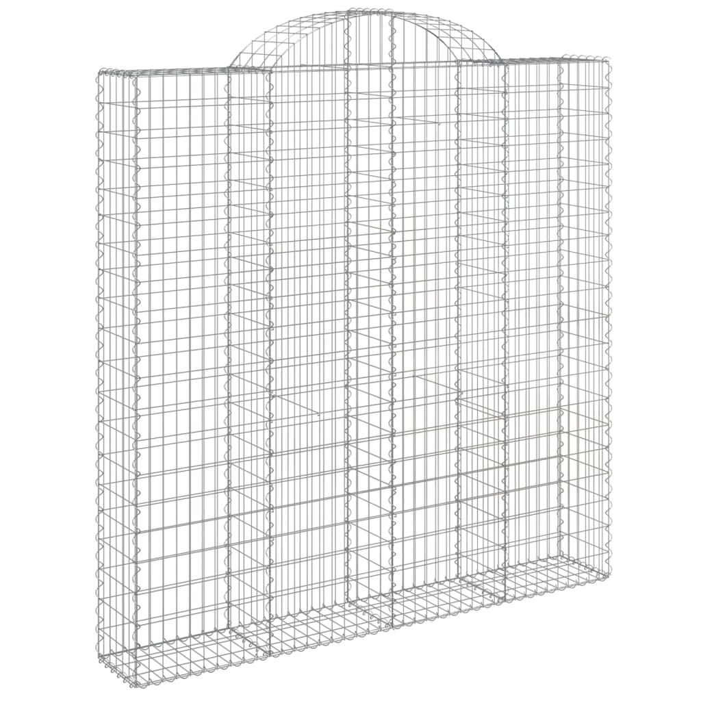 Cesti Gabbioni ad Arco 12 pz 200x30x200/220 cm Ferro Zincato