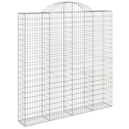 Cesti Gabbioni ad Arco 12 pz 200x30x200/220 cm Ferro Zincato