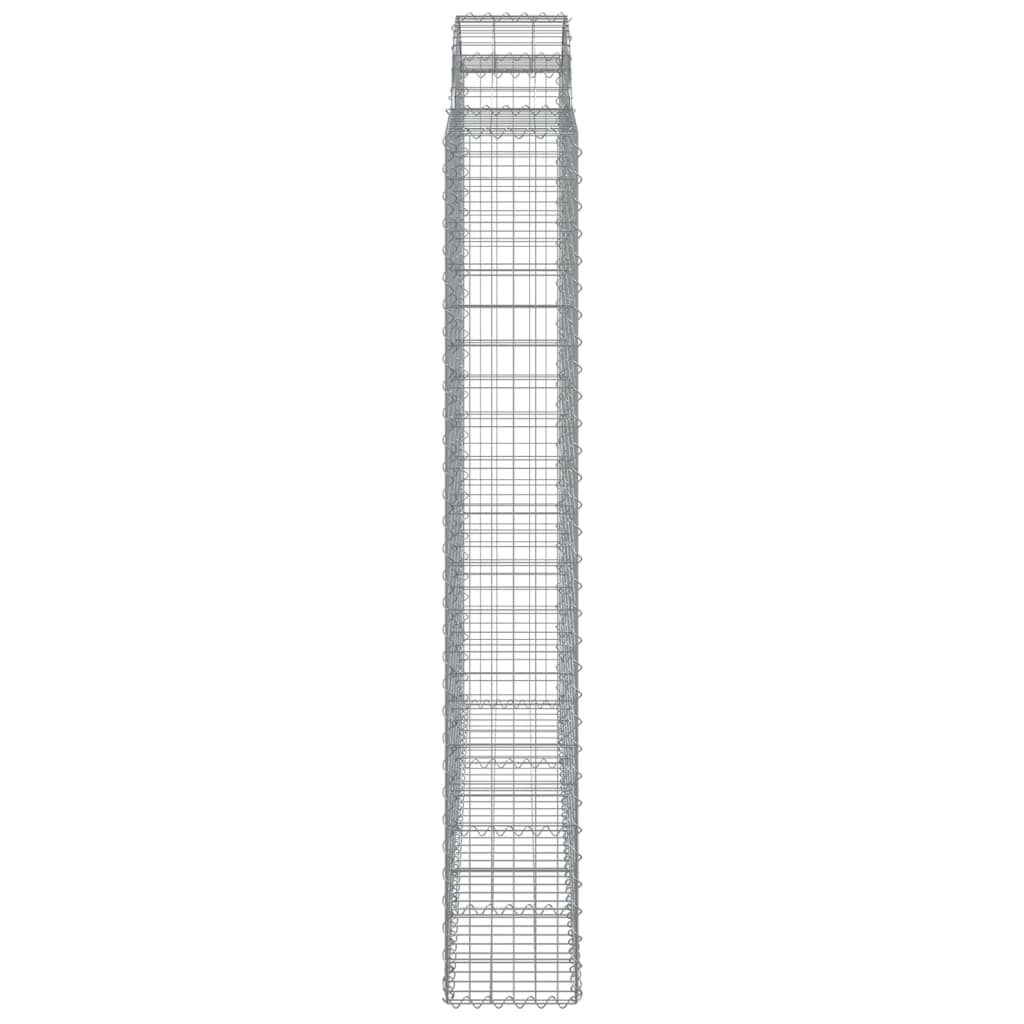 Cesti Gabbioni ad Arco 14 pz 200x30x200/220 cm Ferro Zincato