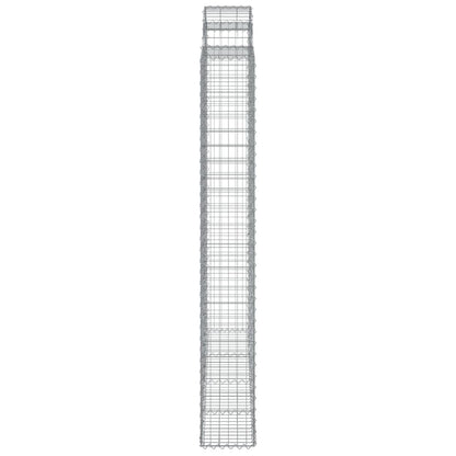 Cesti Gabbioni ad Arco 3 pz 200x30x220/240 cm Ferro Zincato