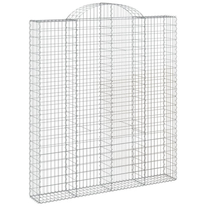 Cesti Gabbioni ad Arco 4 pz 200x30x220/240 cm Ferro Zincato