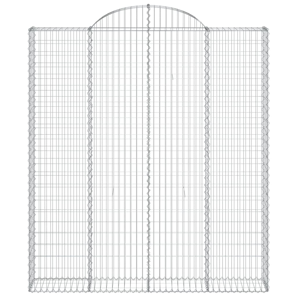 Cesti Gabbioni ad Arco 7 pz 200x30x220/240 cm Ferro Zincato
