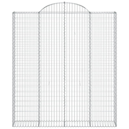 Cesti Gabbioni ad Arco 10 pz 200x30x220/240 cm Ferro Zincato