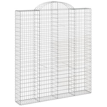 Cesti Gabbioni ad Arco 11 pz 200x30x220/240 cm Ferro Zincato