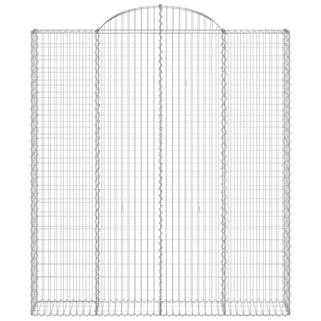 Cesti Gabbioni ad Arco 11 pz 200x30x220/240 cm Ferro Zincato
