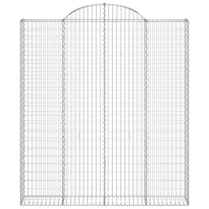 Cesti Gabbioni ad Arco 11 pz 200x30x220/240 cm Ferro Zincato