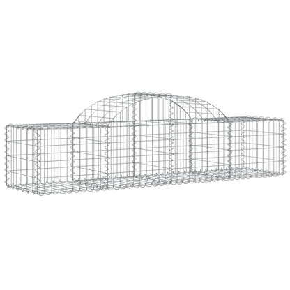 Cesti Gabbioni ad Arco 10 pz 200x50x40/60 cm Ferro Zincato