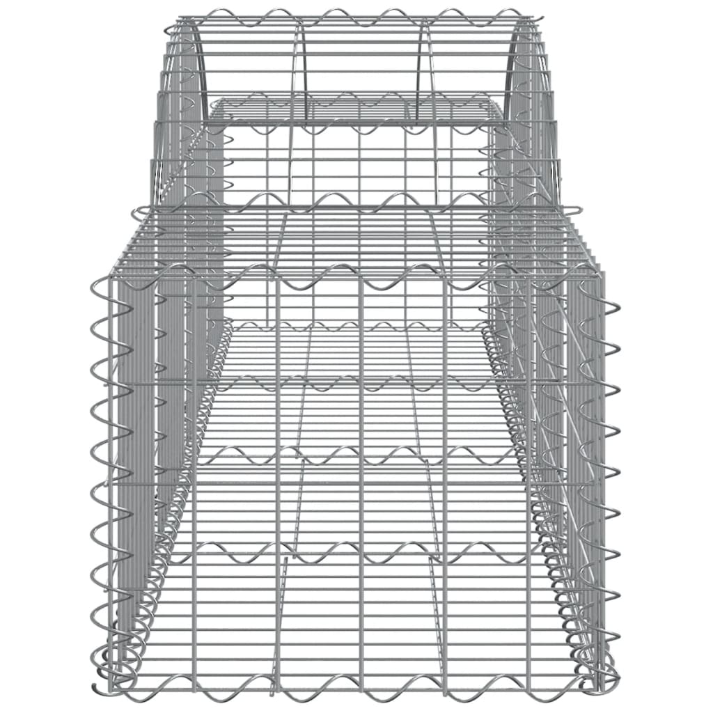 Cesti Gabbioni ad Arco 20 pz 200x50x40/60 cm Ferro Zincato