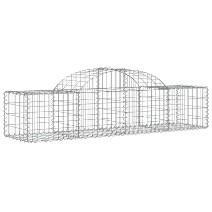 Cesti Gabbioni ad Arco 30 pz 200x50x40/60 cm Ferro Zincato