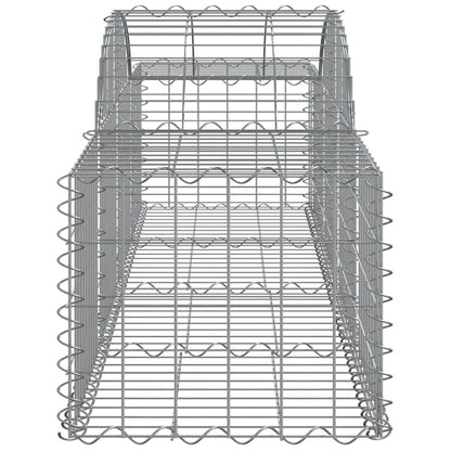 Cesti Gabbioni ad Arco 40 pz 200x50x40/60 cm Ferro Zincato