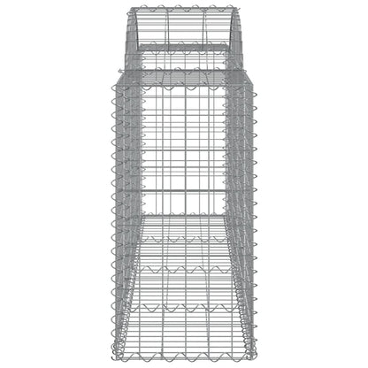 Cesti Gabbioni ad Arco 7 pz 200x50x80/100 cm Ferro Zincato