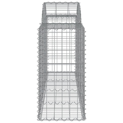 Cesti Gabbioni ad Arco 11 pz 200x50x80/100 cm Ferro Zincato