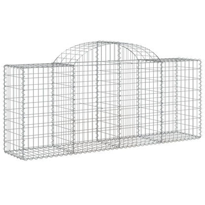 Cesti Gabbioni ad Arco 12 pz 200x50x80/100 cm Ferro Zincato