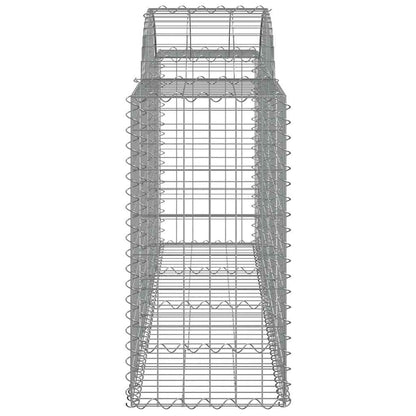 Cesti Gabbioni ad Arco 20 pz 200x50x80/100 cm Ferro Zincato