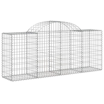 Cesti Gabbioni ad Arco 25 pz 200x50x80/100 cm Ferro Zincato