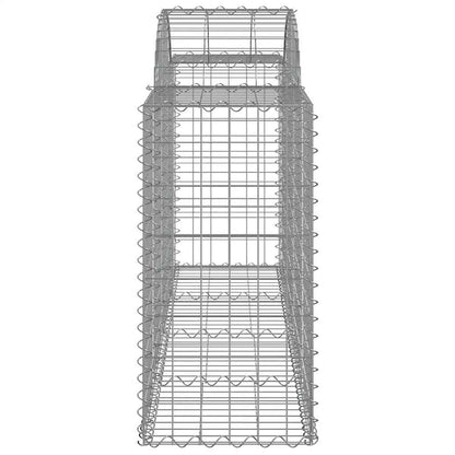 Cesti Gabbioni ad Arco 25 pz 200x50x80/100 cm Ferro Zincato