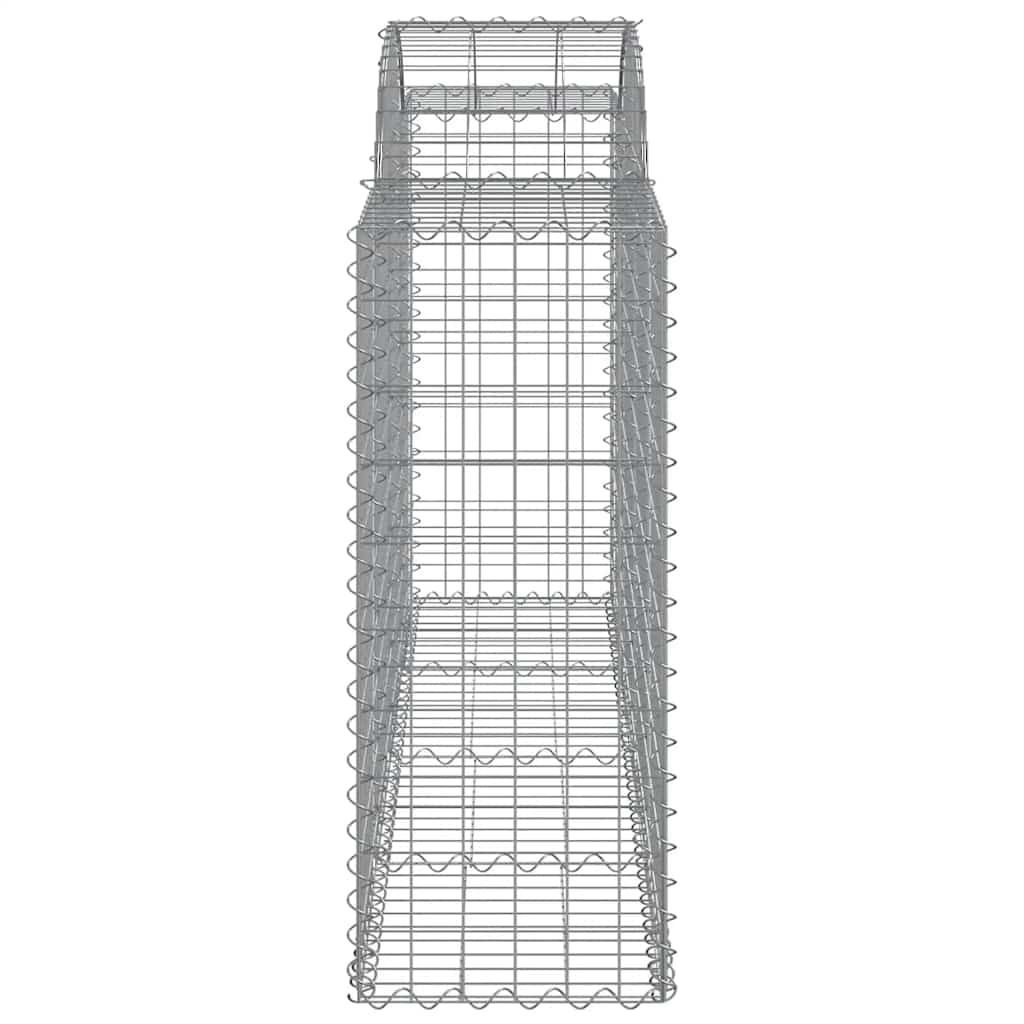 Cesti Gabbioni ad Arco 4 pz 200x50x100/120 cm Ferro Zincato