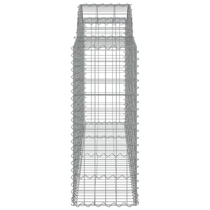 Cesti Gabbioni ad Arco 15 pz 200x50x100/120 cm Ferro Zincato