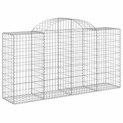 Cesti Gabbioni ad Arco 18 pz 200x50x100/120 cm Ferro Zincato