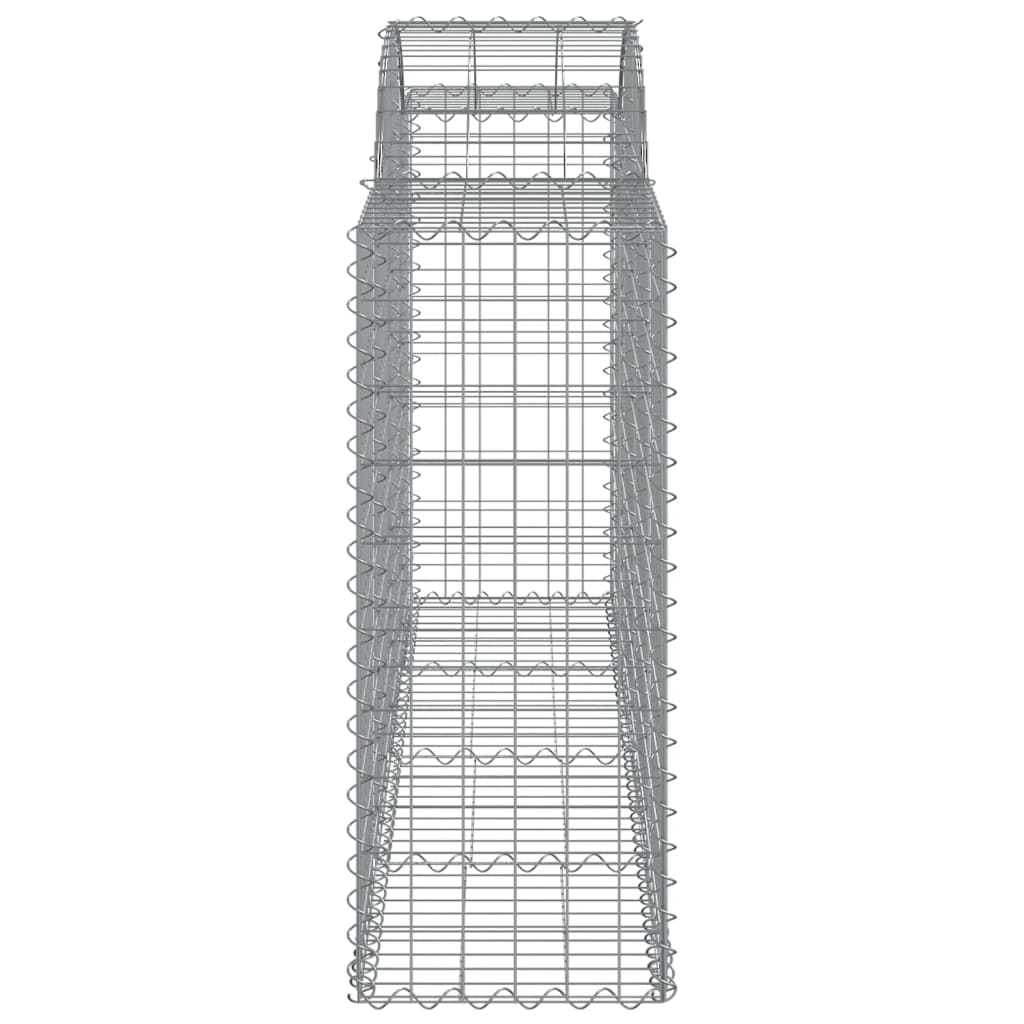 Cesti Gabbioni ad Arco 20 pz 200x50x100/120 cm Ferro Zincato